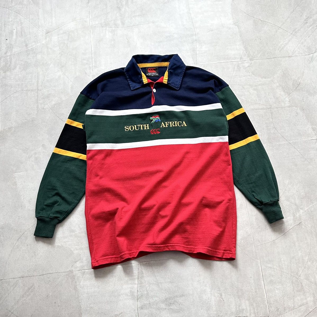 Canterbury of New Zealand Vintage Canterbury South Africa Springboks Rugby Jersey Size US XXL / EU 58 / 5 - 1 Thumbnail