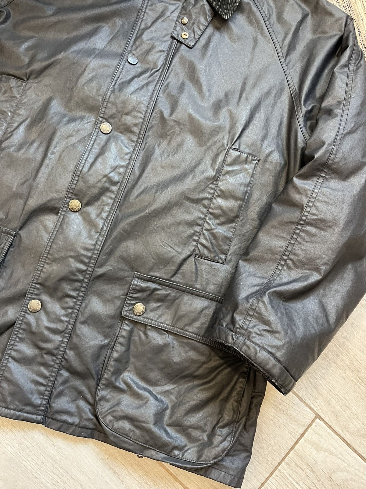 Barbour Vintage Barbour Waxed style Raincoat Jacket casuals luxury Size US XL / EU 56 / 4 - 8 Thumbnail