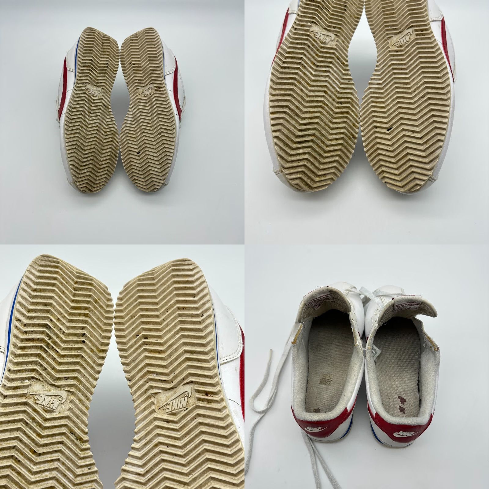 Nike Nike Cortez Sneaker Mens Size 8 White Red Blue Leather 819719-103 Go Out Sports Casual Shoes Size US 8 / EU 41 - 9 Thumbnail
