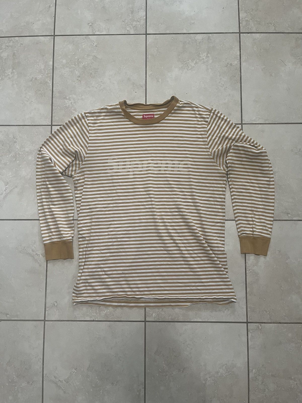 Supreme Supreme striped long sleeve Grailed