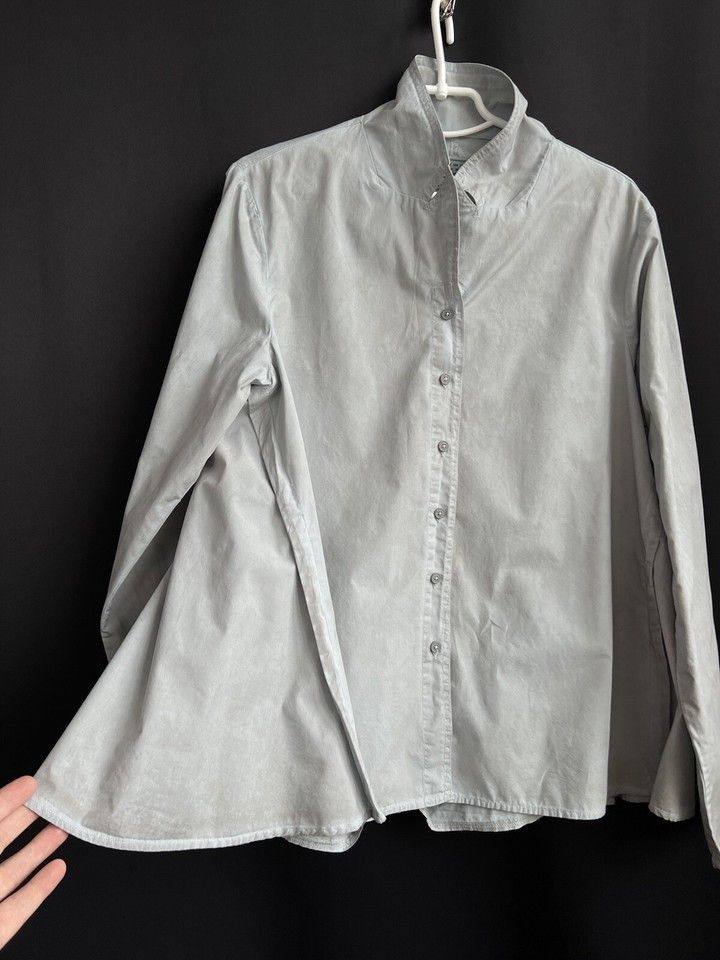 Rundholz Rundholz Woman's Shirt Blouse Cotton Gray Size L Size L / US 10 / IT 46 - 3 Thumbnail