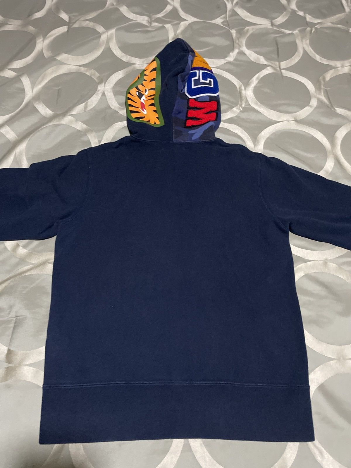 Bape Bape navy half blue camo shark hoodie S Size US S / EU 44-46 / 1 - 2 Thumbnail