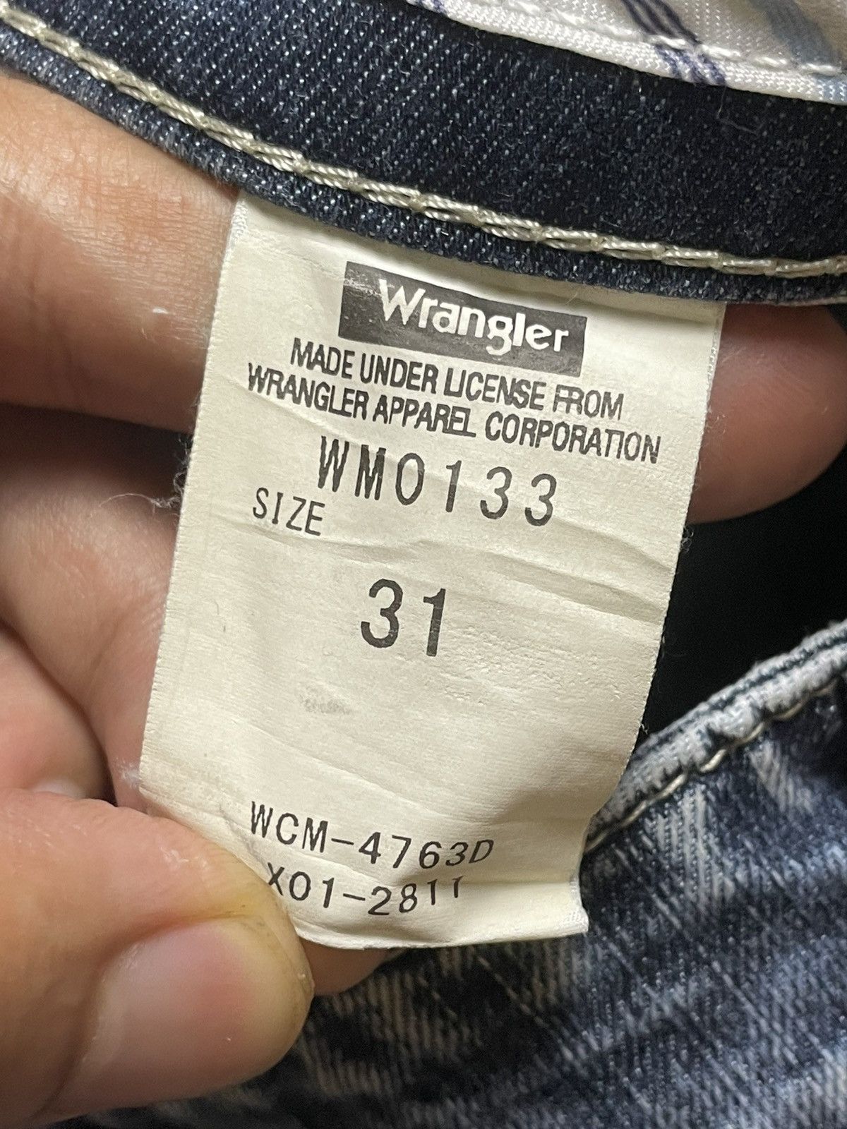 Vintage × Wrangler Wrangler Apparel Acid Wash Straight Cut Jeans (111) Size US 31 - 6 Thumbnail