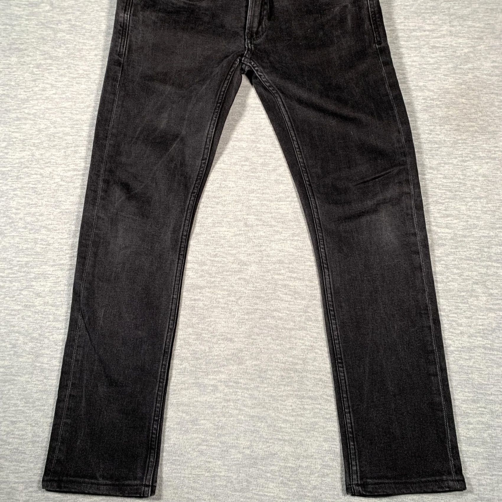 Rodd & Gunn Rodd & Gunn Jeans Mens 30R Slim Fit Denim Black Charcoal Leather Trim Size US 30 / EU 46 - 3 Thumbnail