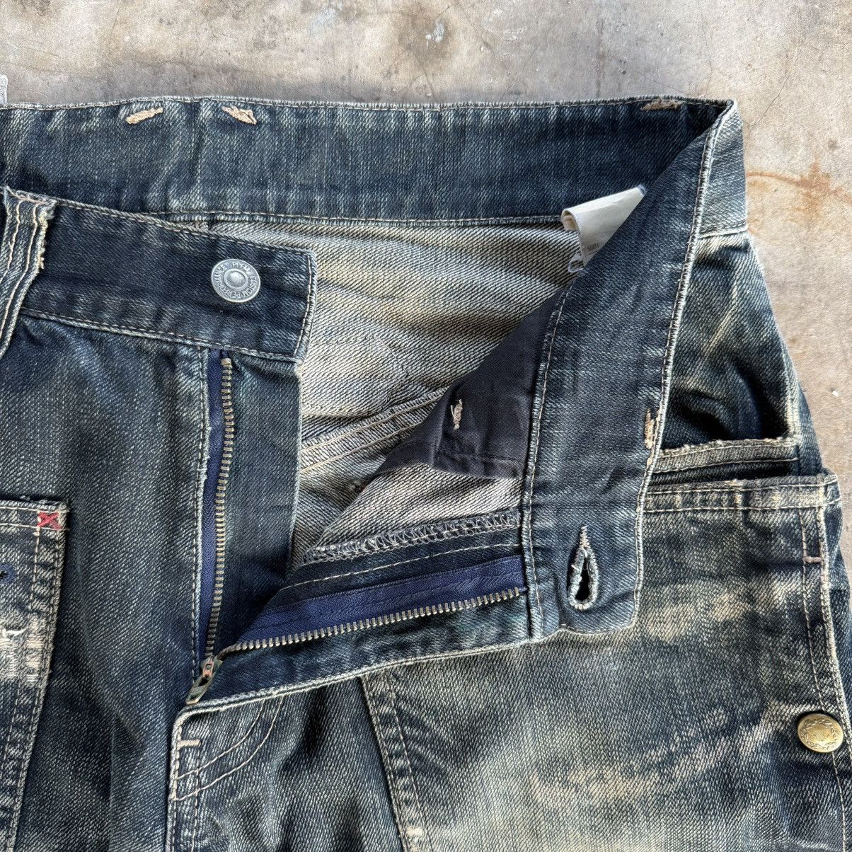 PPFM W31 Vintage PPFM The Desert Fox Rusty Distressed Denim Jeans Size US 31 - 9 Thumbnail