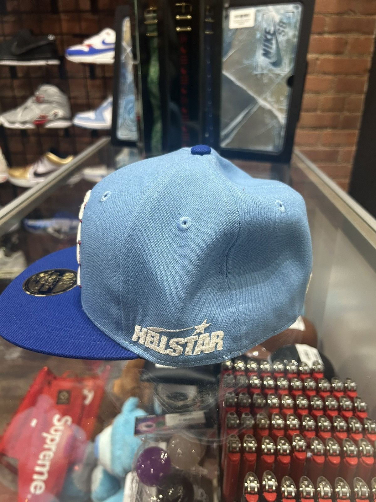 HELLSTAR Hellstar fitted hat blue Size ONE SIZE - 2 Thumbnail