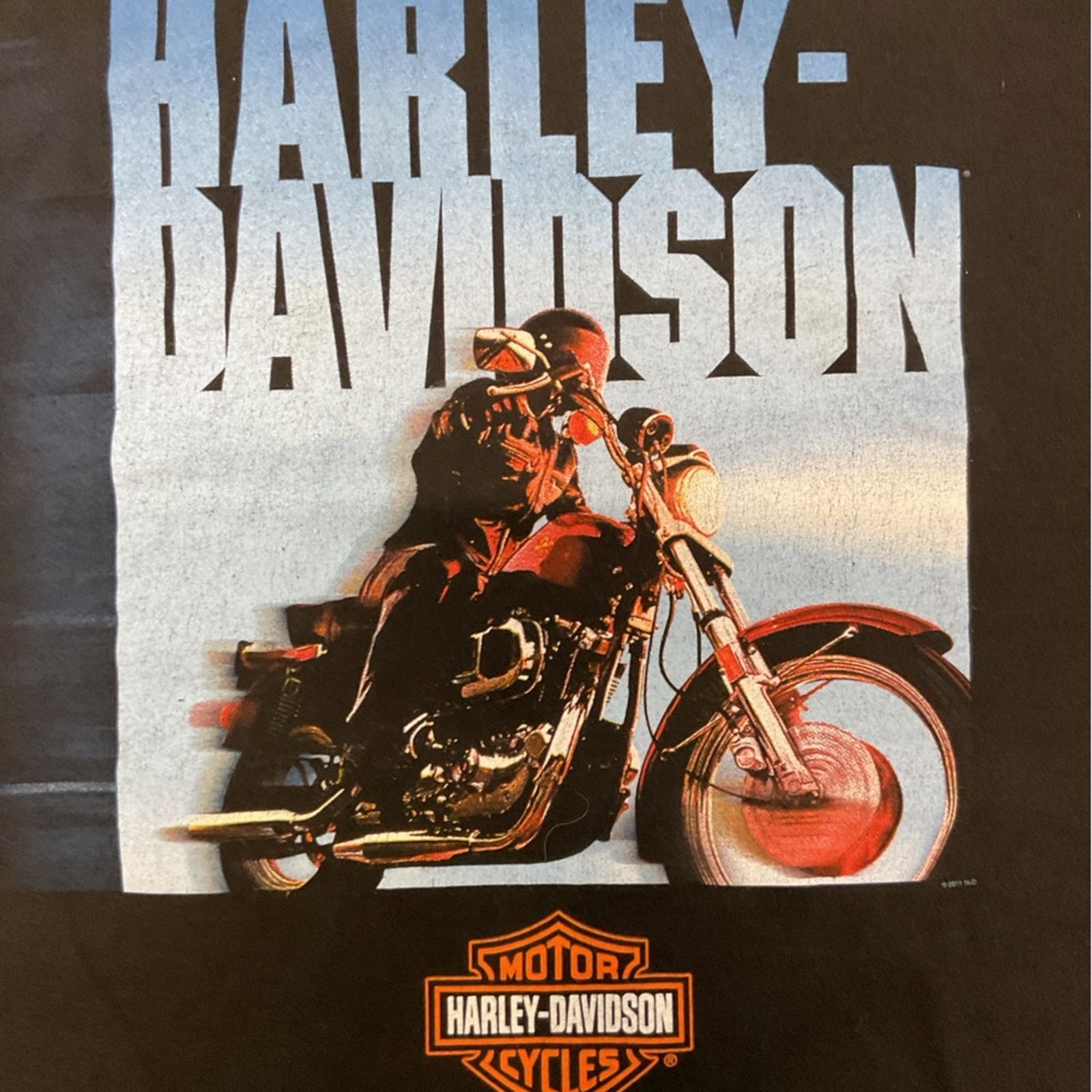 Harley Davidson Harley Davidson Wildcat London, KY Motorcycle Black T-Shirt Size US XXL / EU 58 / 5 - 6 Thumbnail