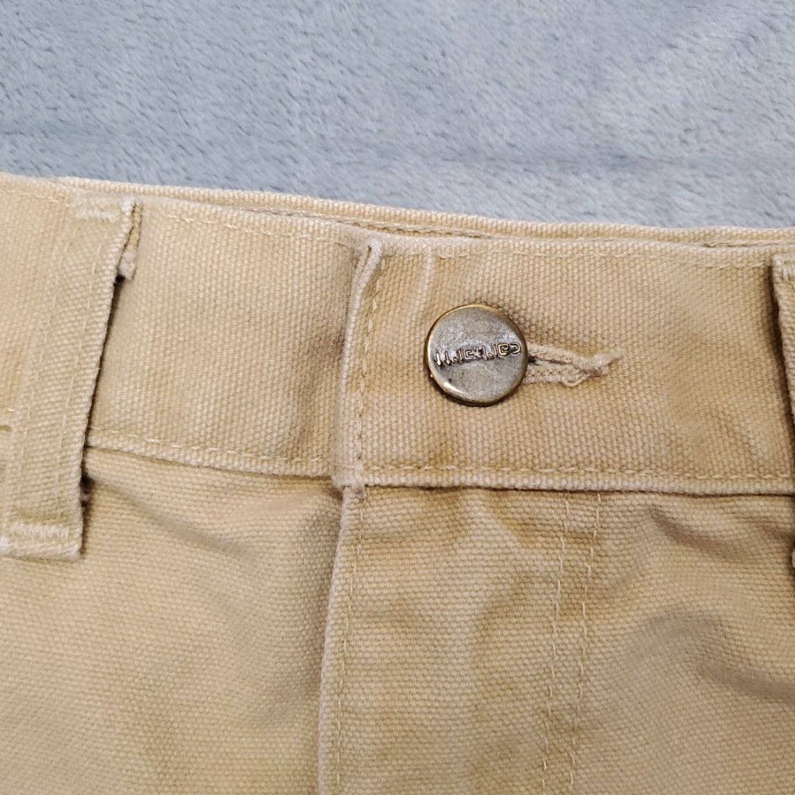 Carhartt VINTAGE Carhartt Shorts Men 44 Light Brown Canvas Work Chino Cargo B12 WET Jorts Size US 44 / EU 60 - 5 Thumbnail