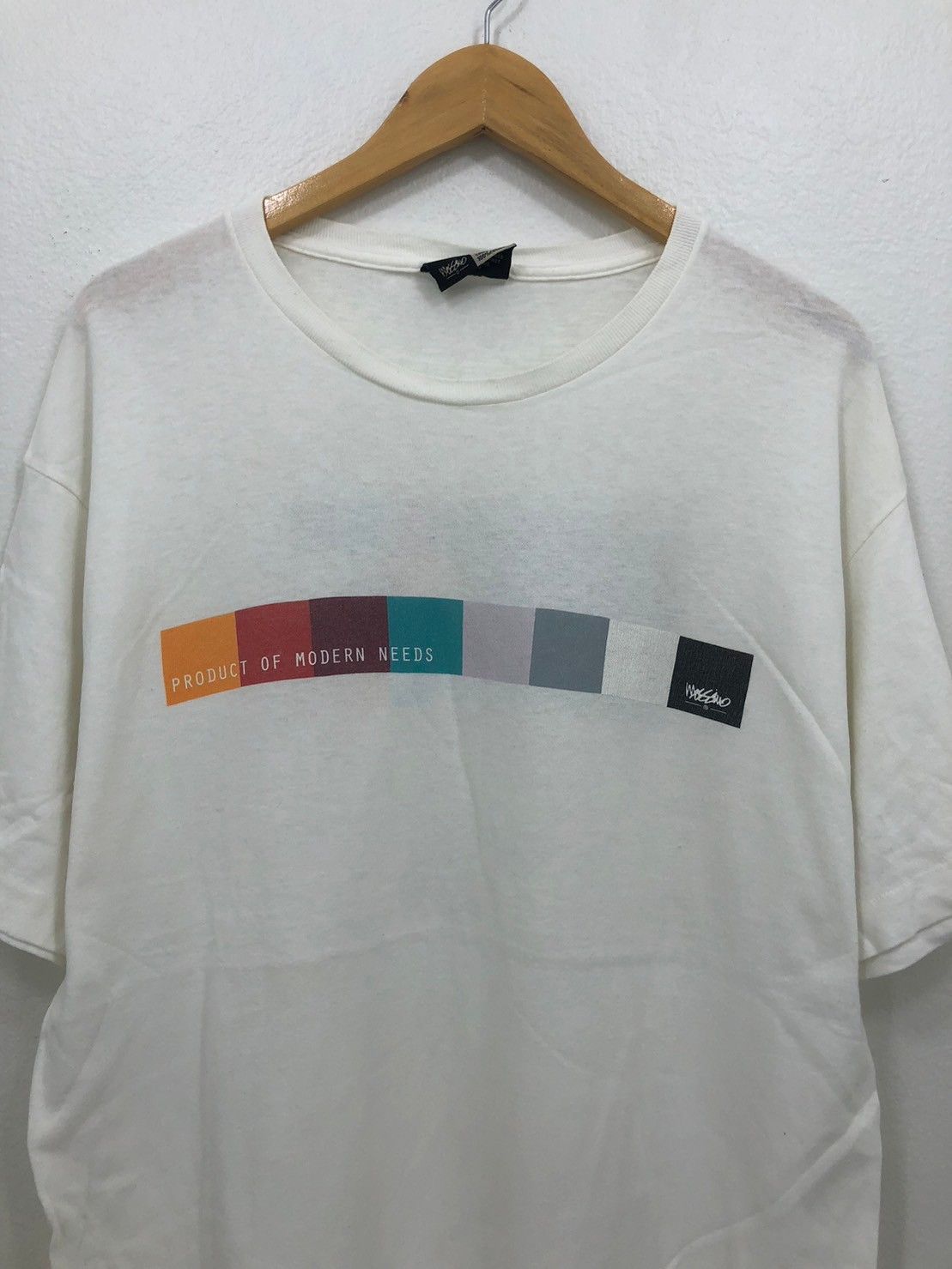 Mossimo × Vintage Vintage 90's Mossimo White Product of Modern Needs wts01 Size US M / EU 48-50 / 2 - 2 Thumbnail