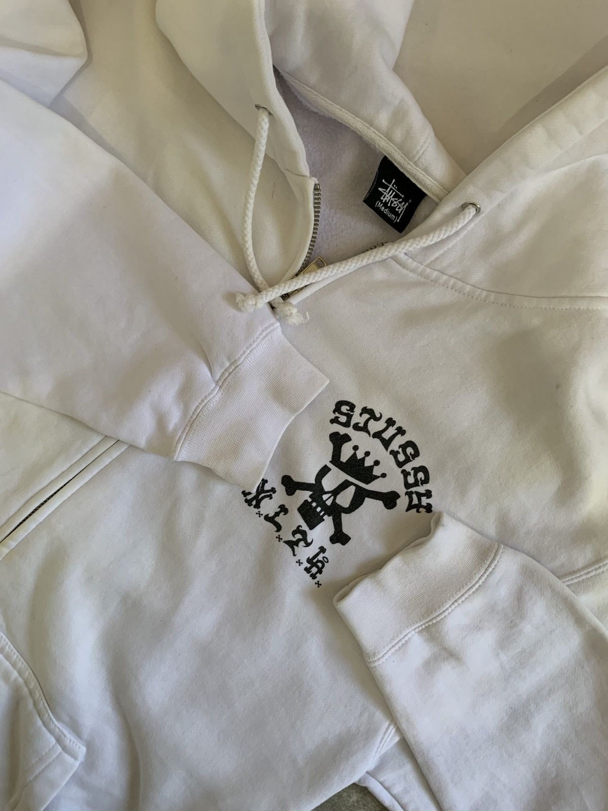 Stussy STUSSY NY.L.T.LA WHITE ZIP HOODIE Size US L / EU 52-54 / 3 - 3 Thumbnail