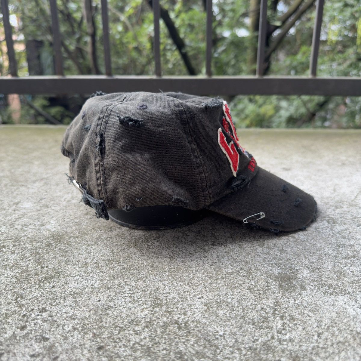 Vintage Thrashed Faded Distressed London Hat ERD Grunge Punk Size ONE SIZE - 3 Thumbnail
