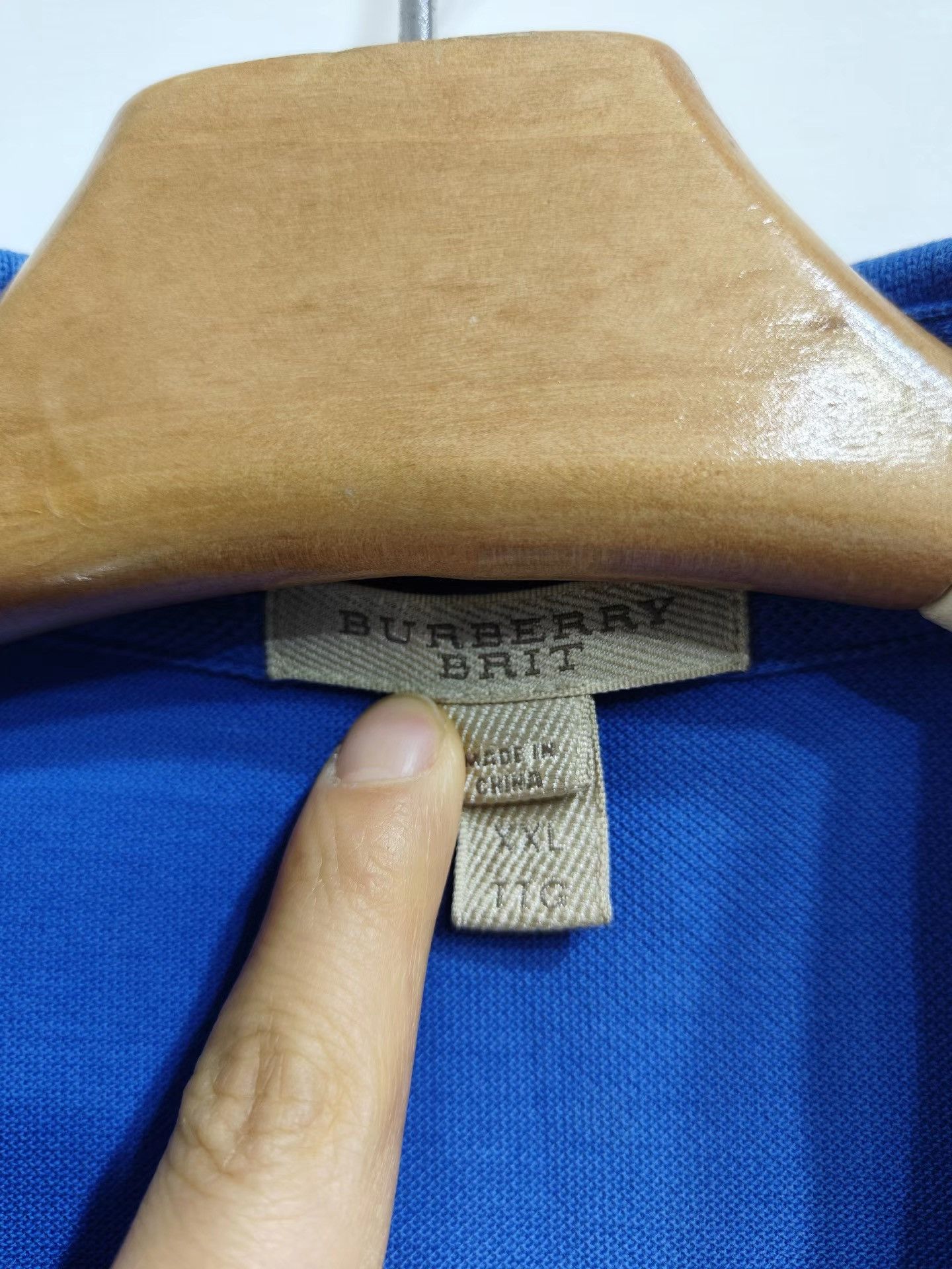 Burberry Burberry Men's Blue Short Sleeve Top K29 Size US XXL / EU 58 / 5 - 5 Thumbnail