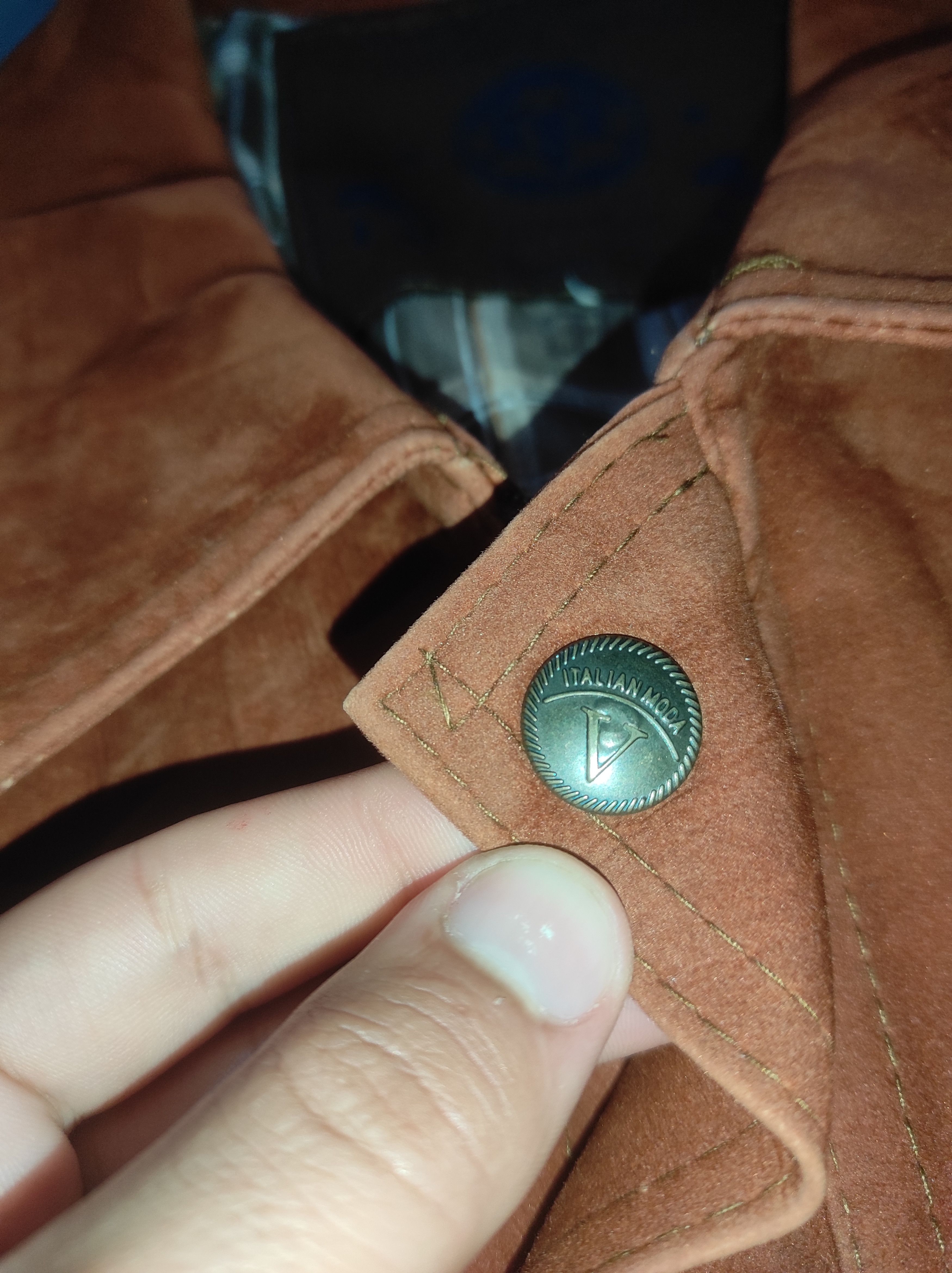 Other Vintage Alta Moda Suede Jacket – Cognac Brown Size US M / EU 48-50 / 2 - 8 Thumbnail