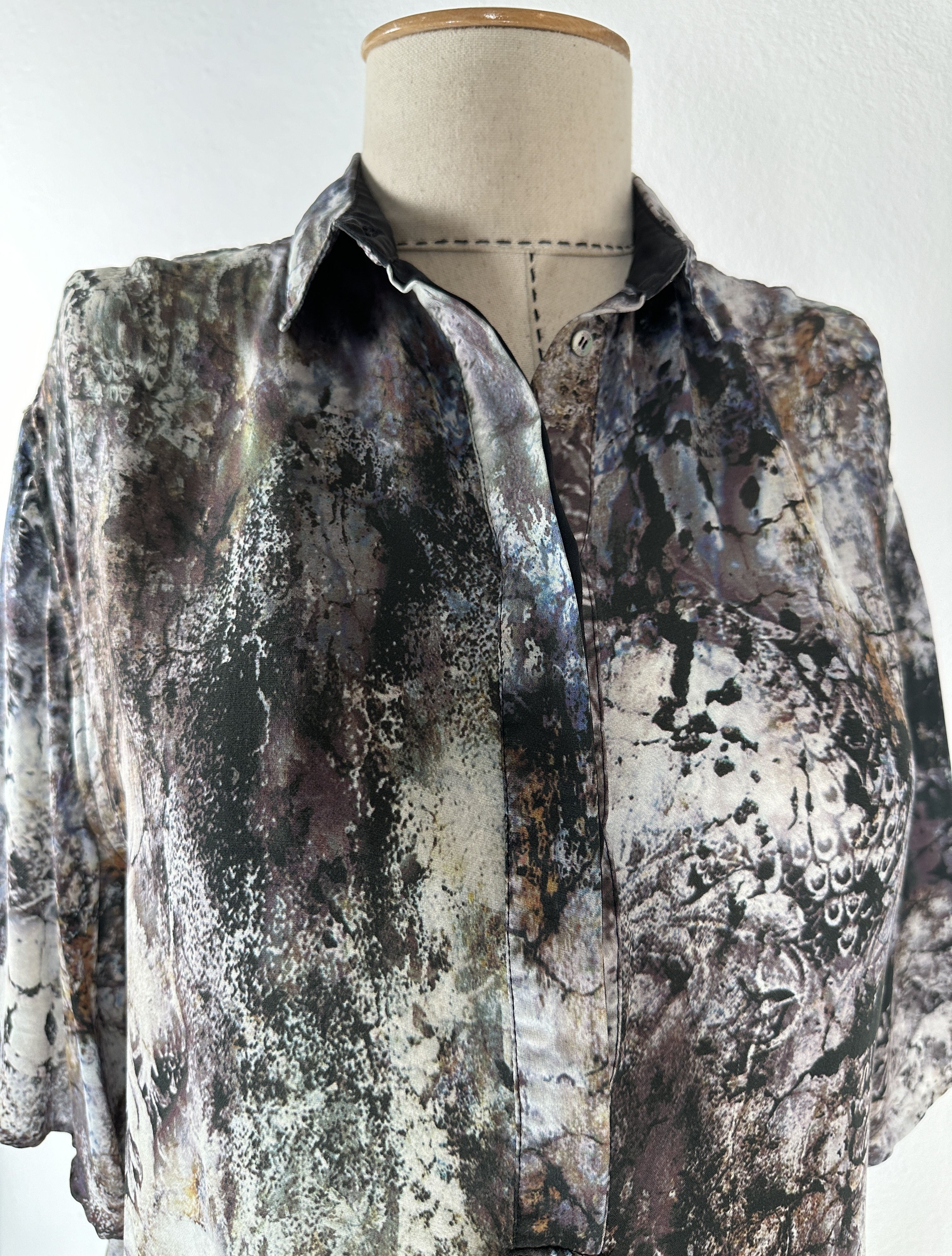 Noir Kei Ninomiya Silk Top Size XS / US 0-2 / IT 36-38 - 4 Thumbnail