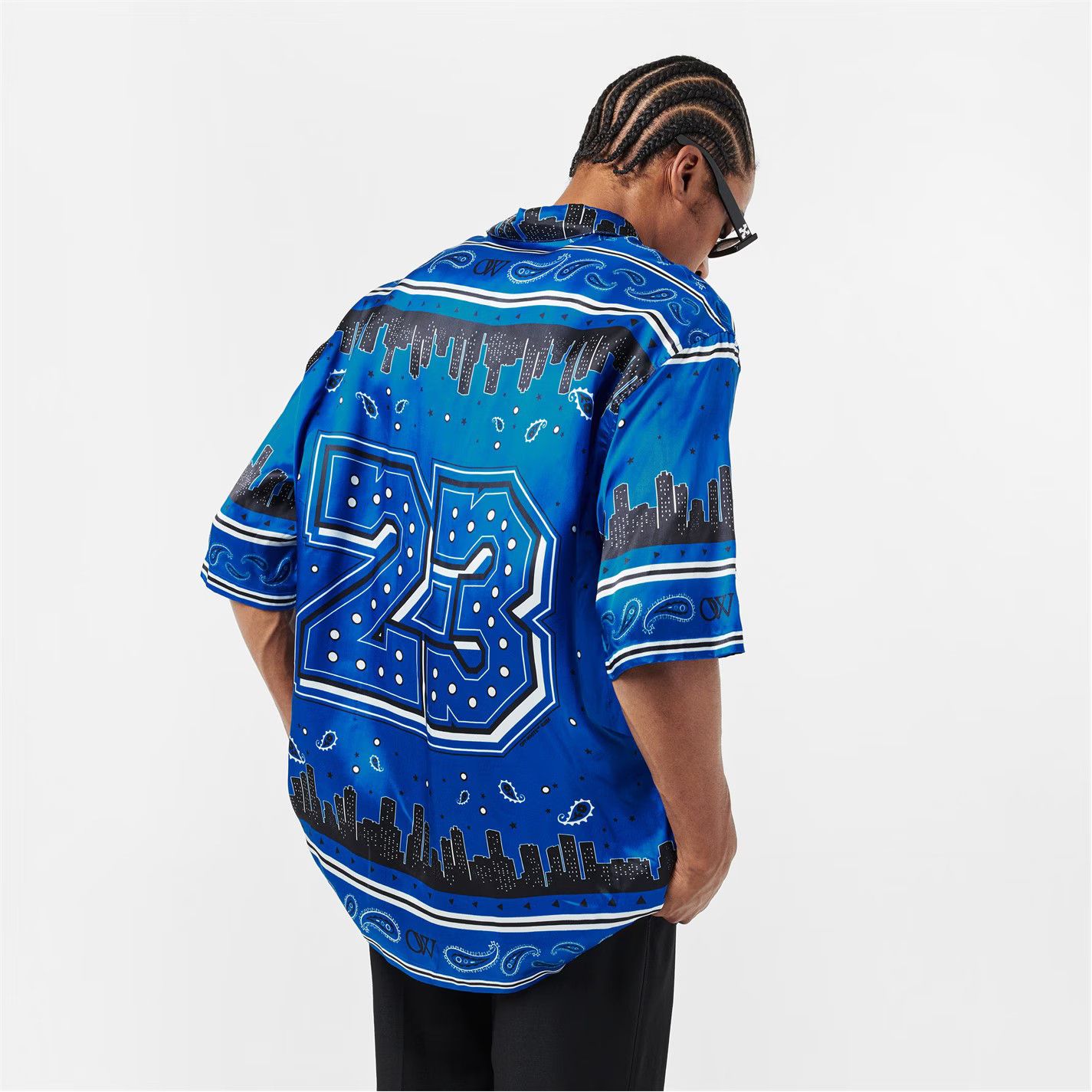 Off-White o1g2r1mq0326 Bandana Relaxed Fit Bowling Shirt in Multicolor Size US S / EU 44-46 / 1 - 4 Thumbnail