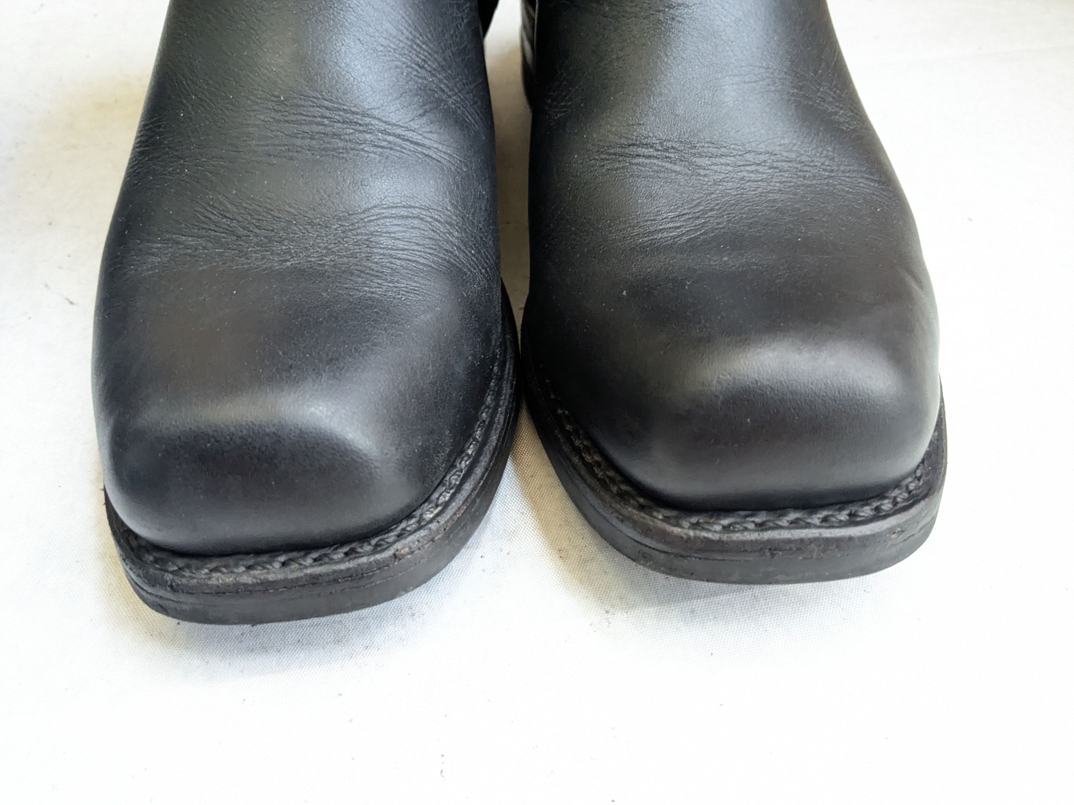 Frye Frye Harness Boots Black Leather 9.5 M Leather Buckle Size US 9.5 / EU 42-43 - 4 Thumbnail