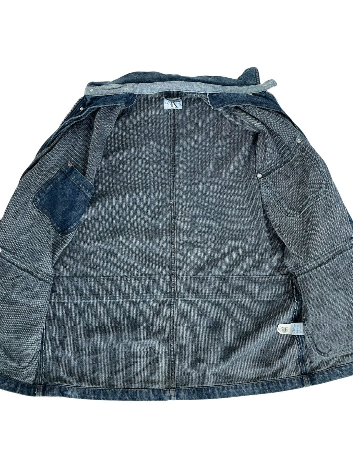 Calvin Klein × Vintage CALVIN KLEIN Vintage 90’s Denim Chore Jacket M Size US M / EU 48-50 / 2 - 4 Thumbnail