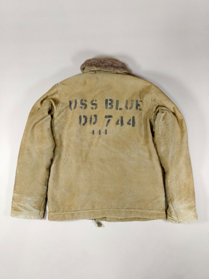Vintage True Vintage Rare 1944 USN N1 Deck Jacket (Khaki) Size US M / EU 48-50 / 2 - 3 Thumbnail