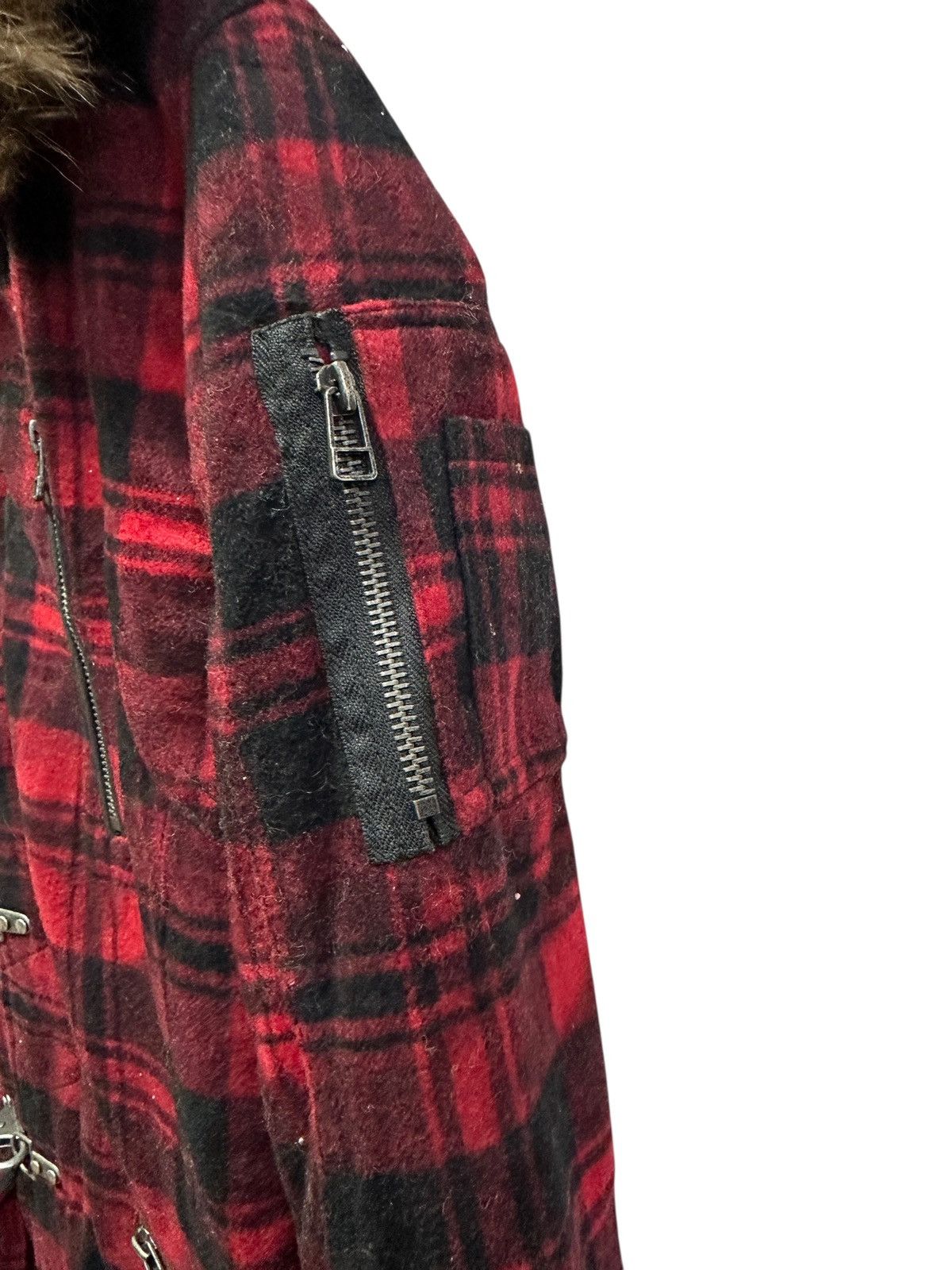 In The Attic 🔥in the attic faux fur punk tartan jacket Size US M / EU 48-50 / 2 - 7 Thumbnail