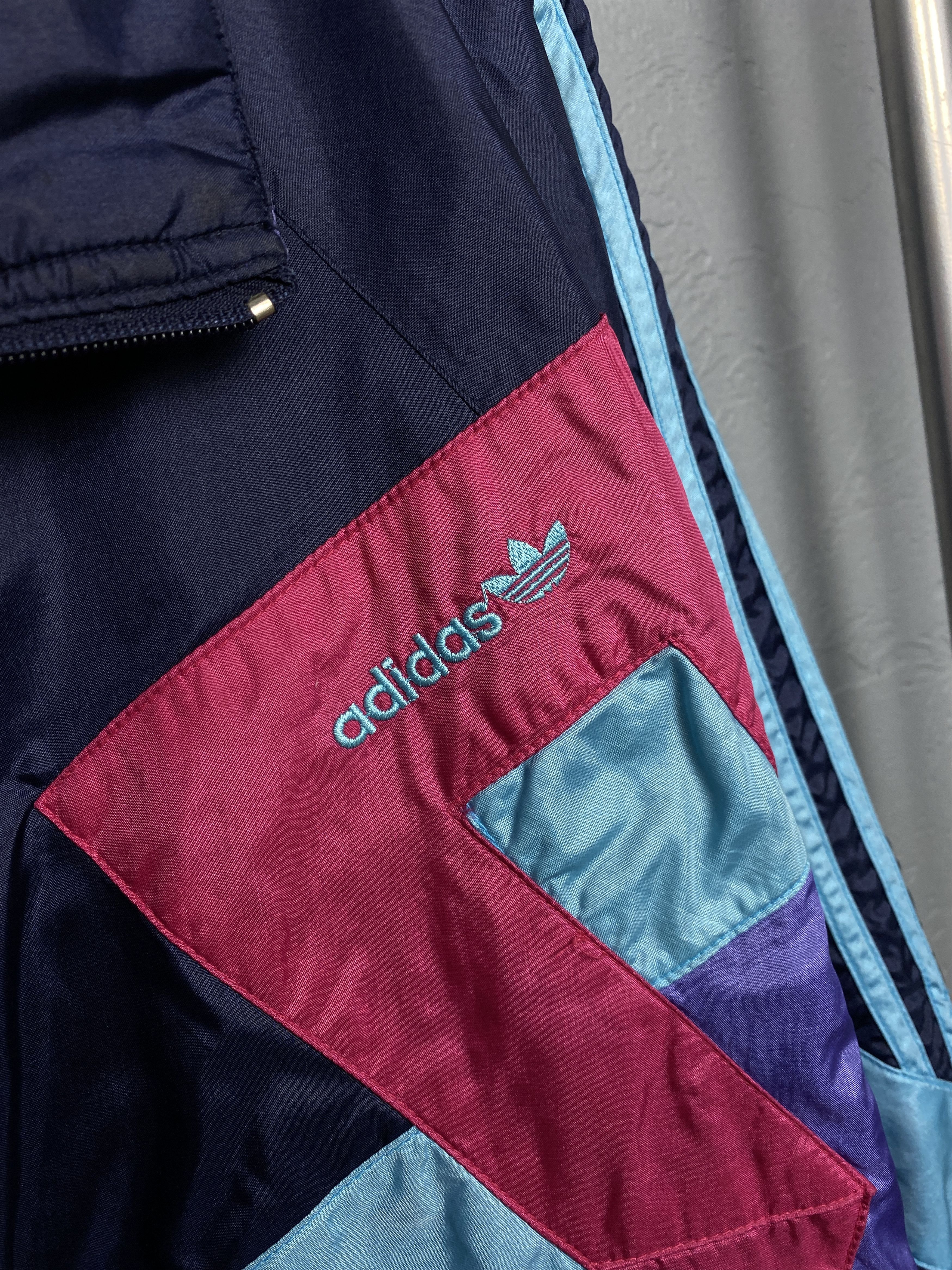 Adidas × Vintage Adidas 90s Vintage Mens Nylon Track Top Jacket Size US XL / EU 56 / 4 - 3 Thumbnail