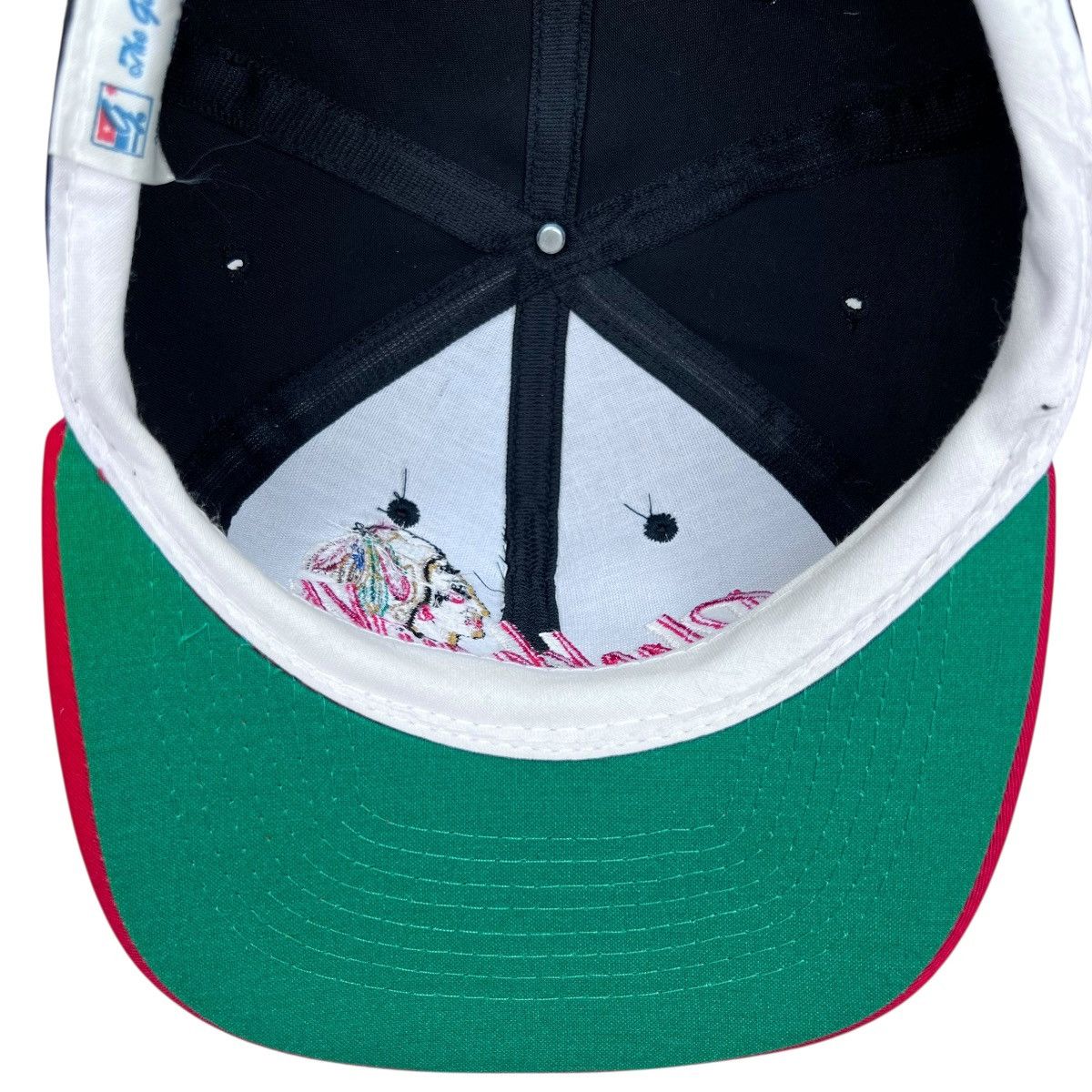 The Game Vintage 90s NHL Chicago Blackhawks The Game Script Snapback Size ONE SIZE - 8 Thumbnail