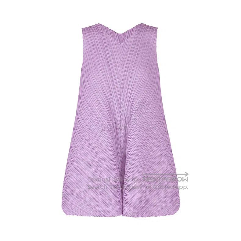 Issey Miyake Issey Miyake Purple Sleeveless Top Size L / US 10 / IT 46 - 3 Thumbnail