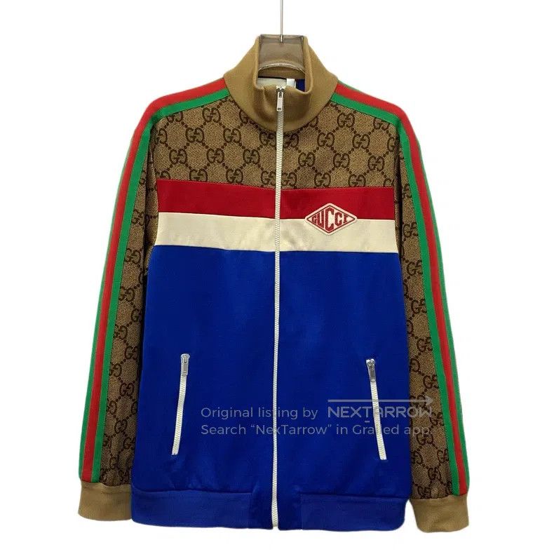Gucci Gucci Colour block side stripe logo jacquard stitching cot Size US S / EU 44-46 / 1 - 1 Thumbnail