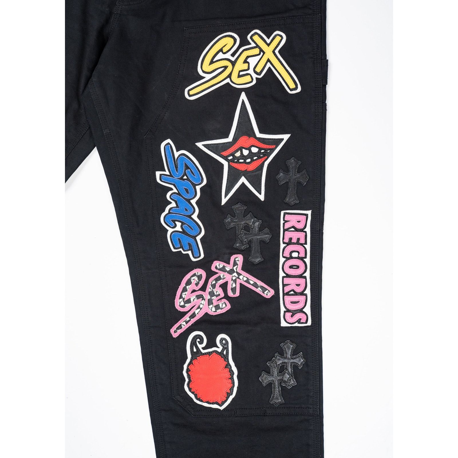Chrome Hearts Sex Records Double Knee Carpenter Pants Size US 32 / EU 48 - 3 Thumbnail