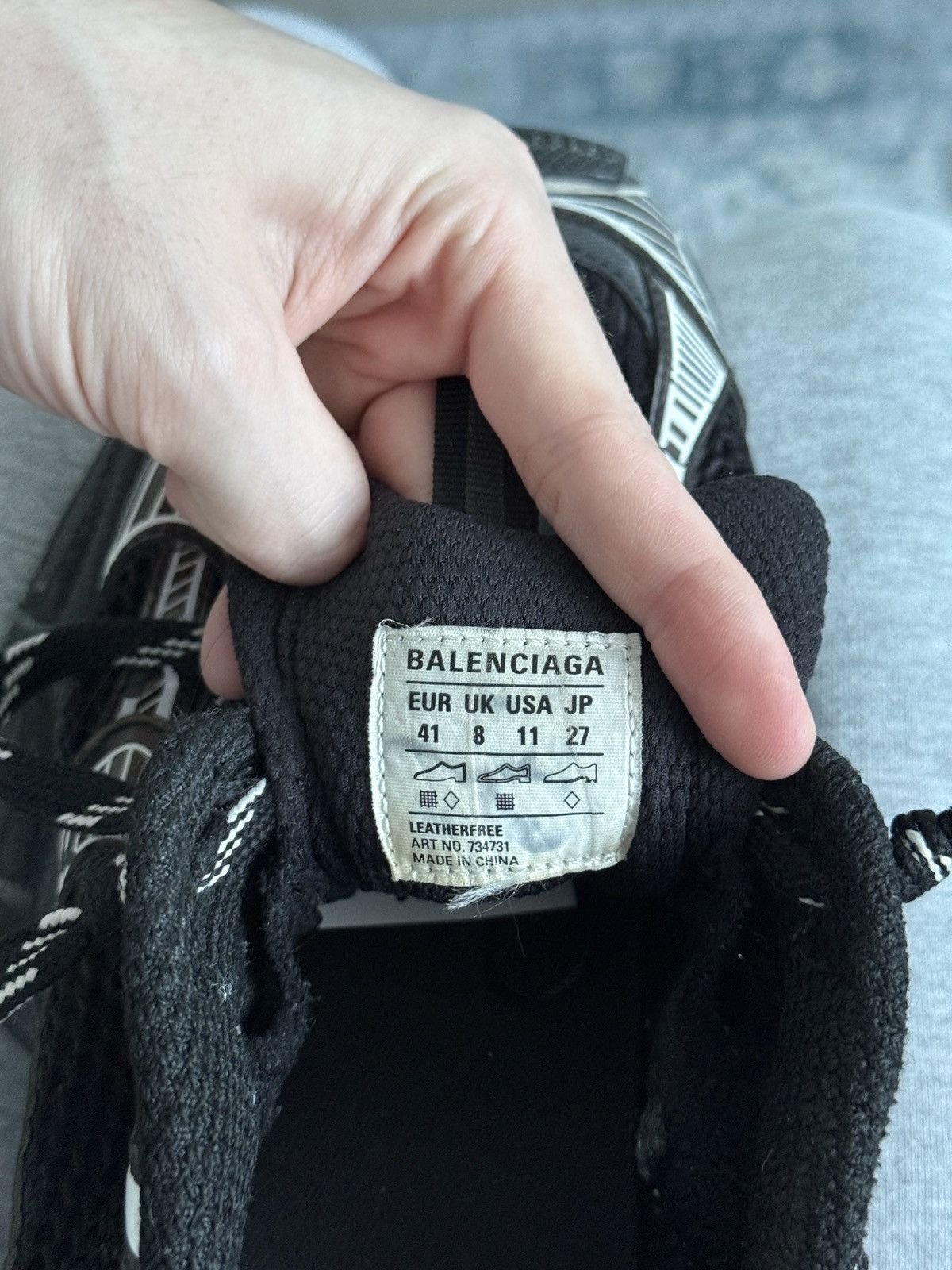 Balenciaga Balenciaga 3XL black/white Size US 8.5 / EU 41-42 - 24 Thumbnail