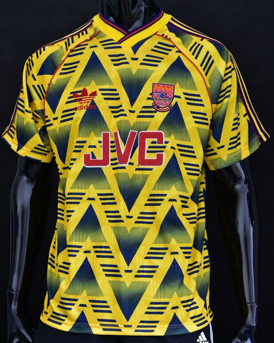 1991-93 adidas Arsenal Away Shirt SIZE 40-42 (M adults)
