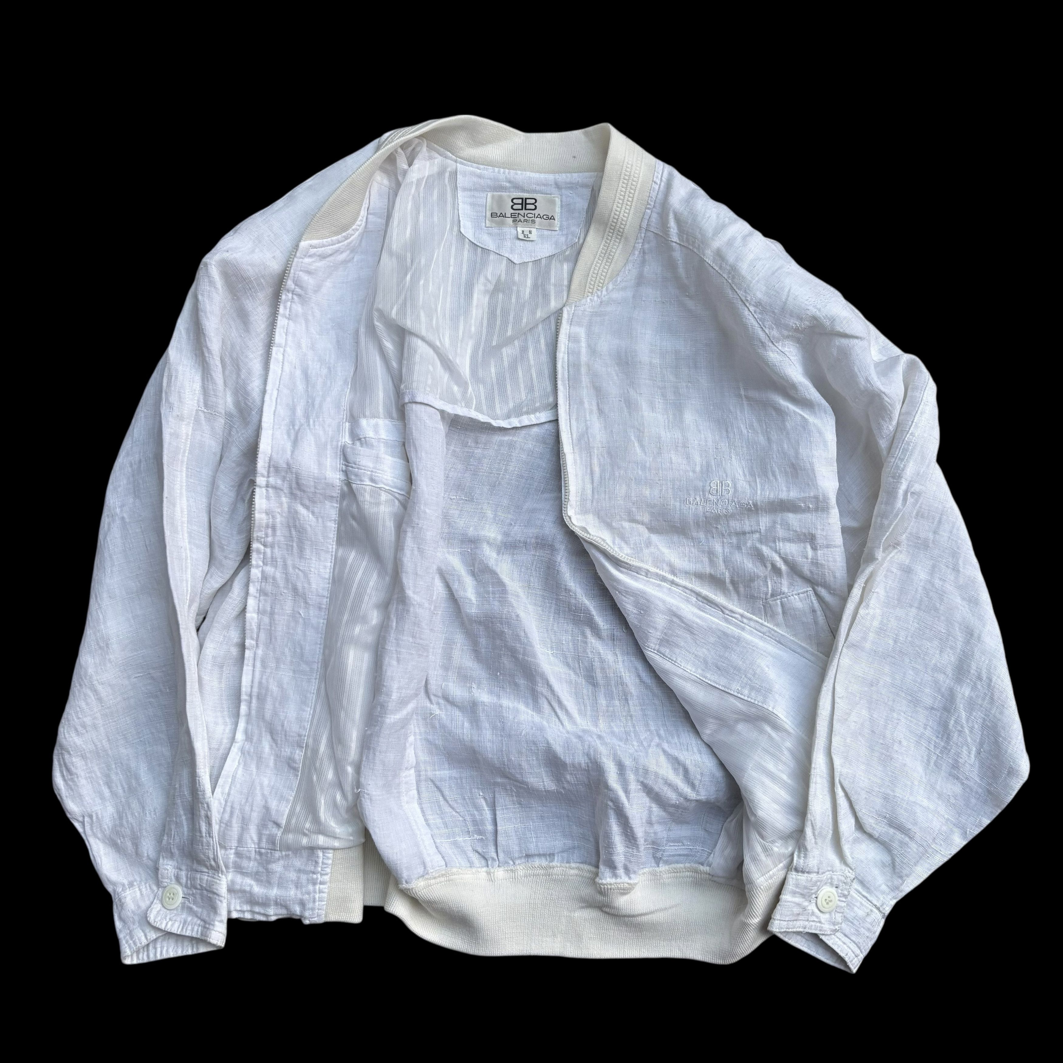 Balenciaga Balenciaga Sheer Bomber Jacket Size US L / EU 52-54 / 3 - 5 Thumbnail