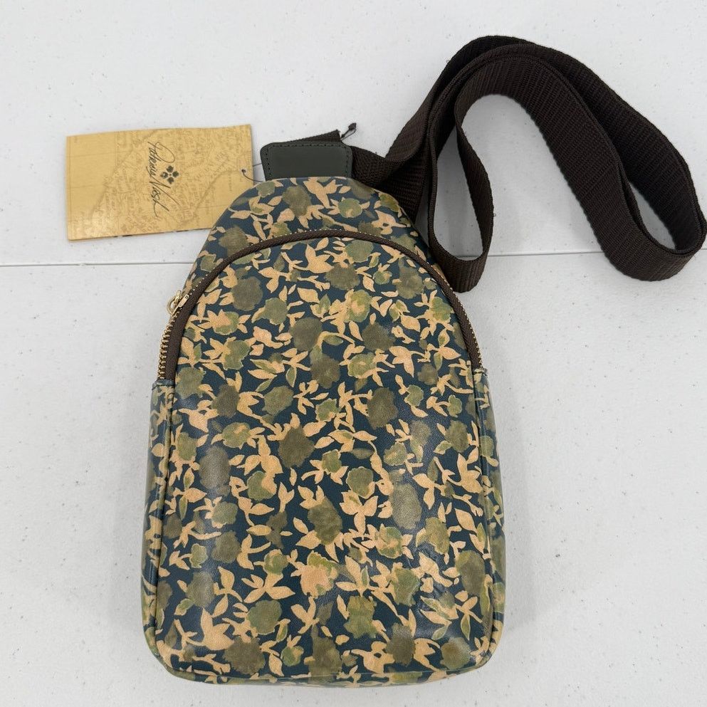 Patricia Nash NWT Patricia Nash Marisol Olive Groves Leather Sling Bag Size ONE SIZE - 1 Thumbnail