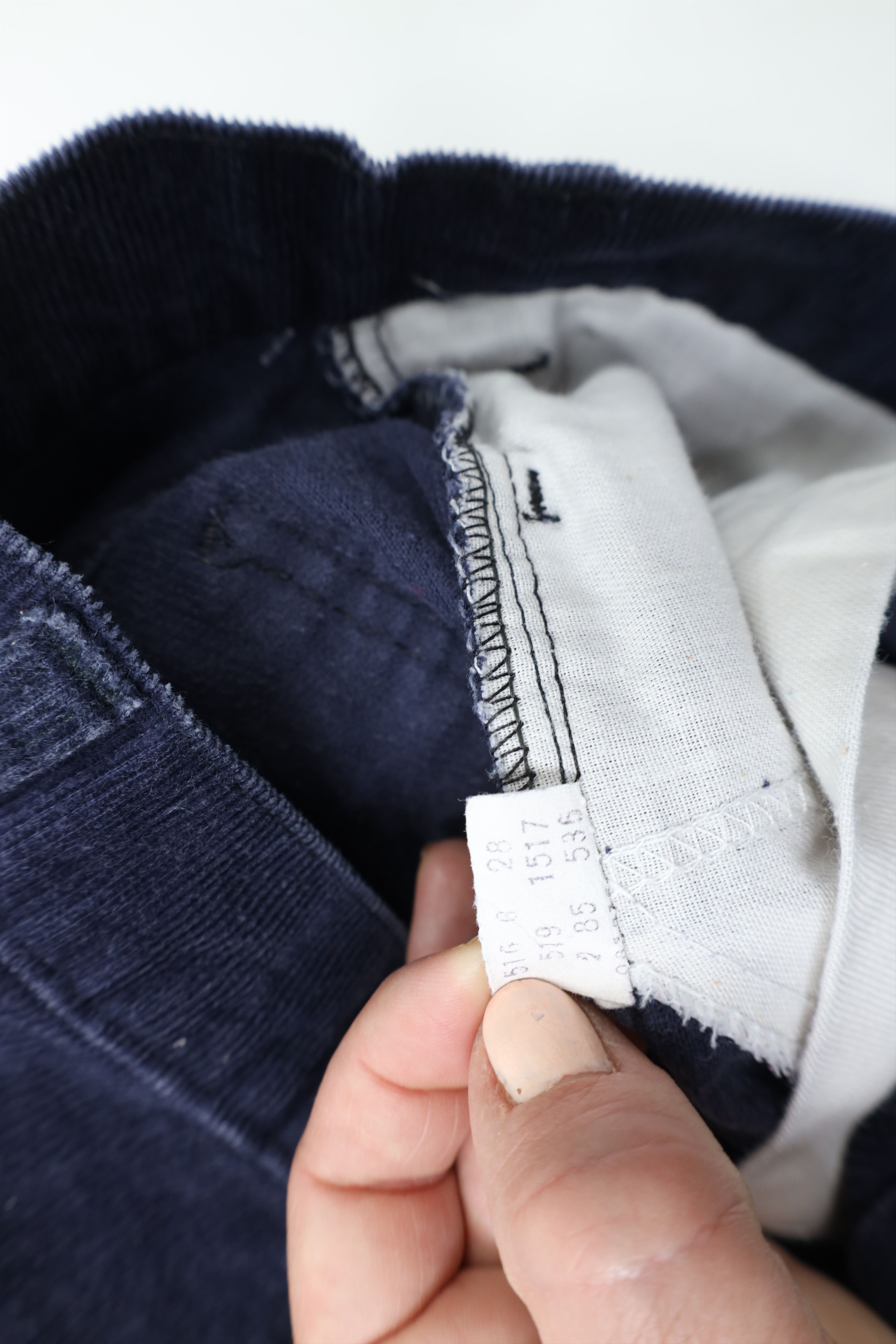 Levi's × Vintage Vintage 80s Levis Flared Corduroy Chino Pants Navy Blue USA Size US 36 / EU 52 - 9 Thumbnail