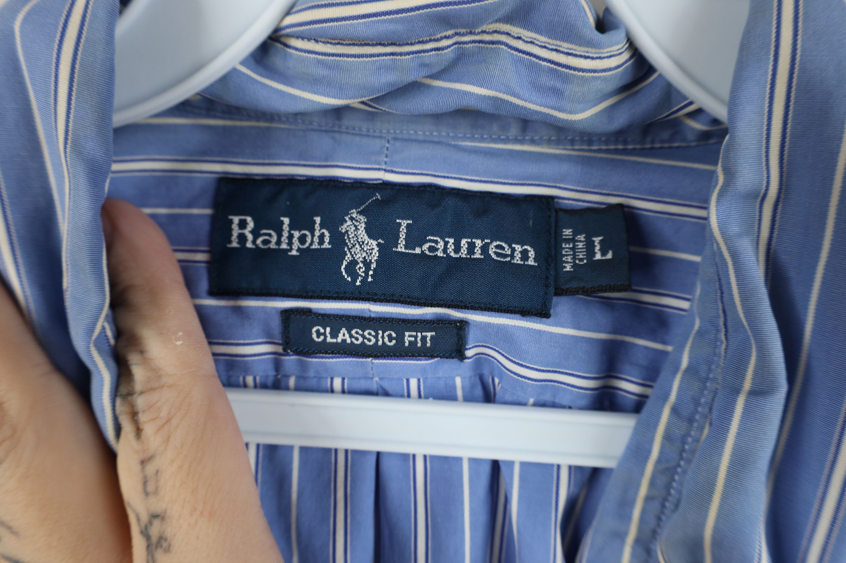 Polo Ralph Lauren Vintage 90s Ralph Lauren Fit Striped Button Down Shirt Size US L / EU 52-54 / 3 - 6 Thumbnail