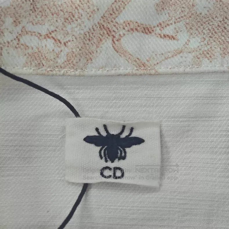Dior Dior Pink Zoo Bee Embroidery Denim Jacket Size XXS / US 00 / IT 34 - 5 Thumbnail