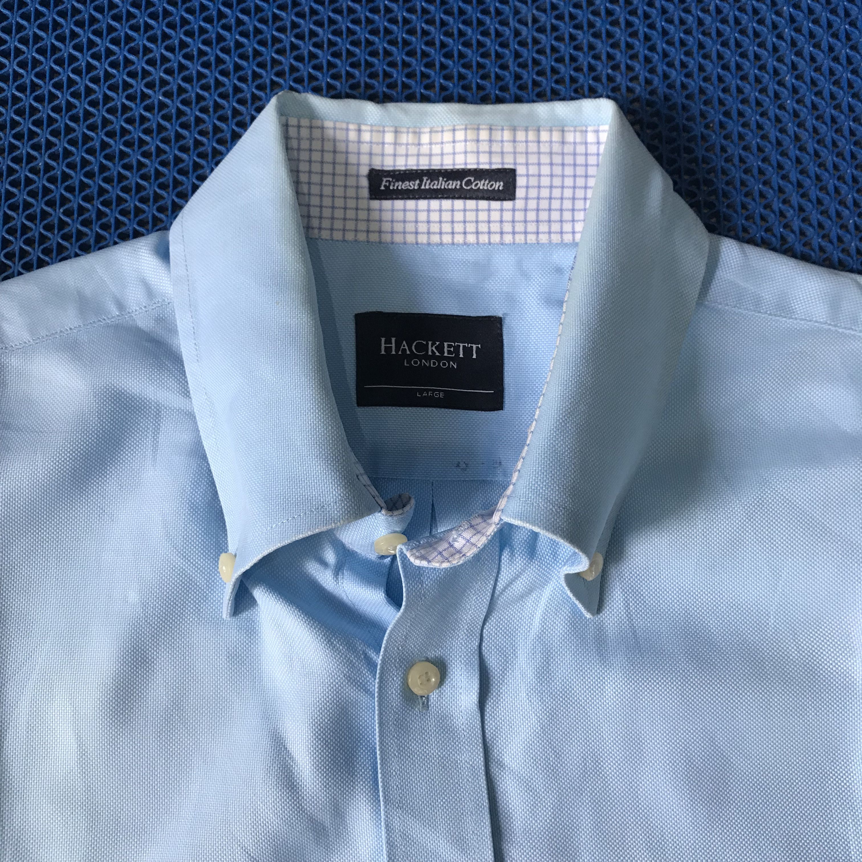 Hackett Vintage Hackett London Blue shirt Button down long sleeves Size US L / EU 52-54 / 3 - 2 Thumbnail