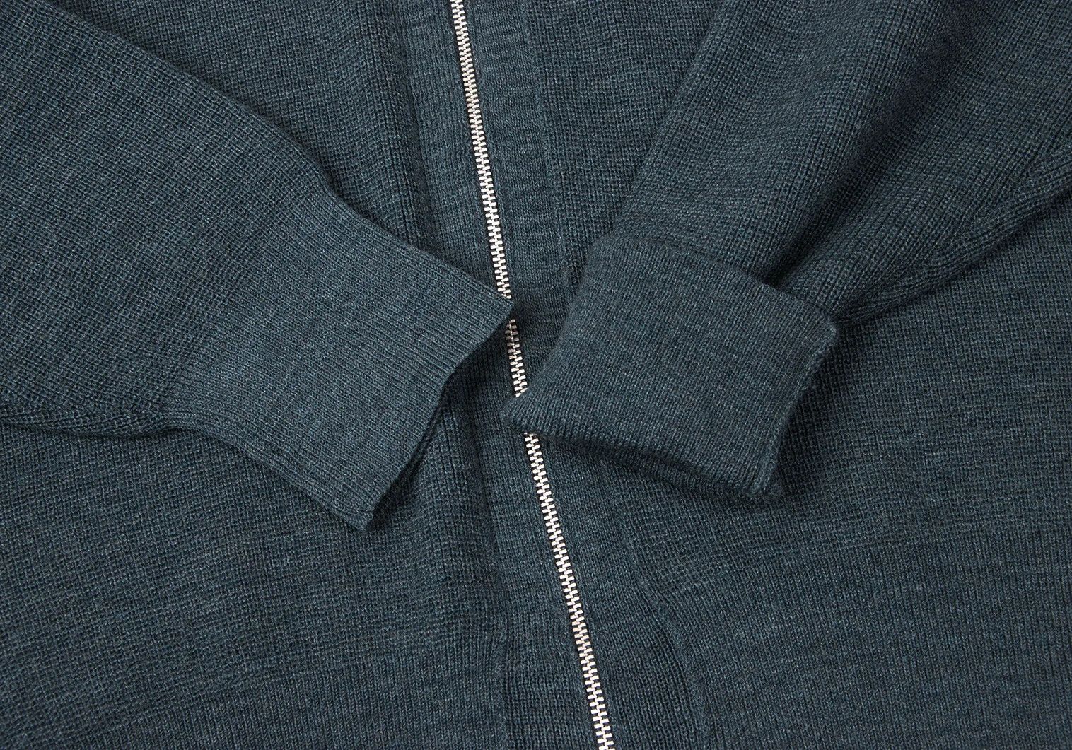 Comme des Garcons Homme Plus Wool Zip Knit Cardigan in Blue, Size M Size US M / EU 48-50 / 2 - 6 Thumbnail