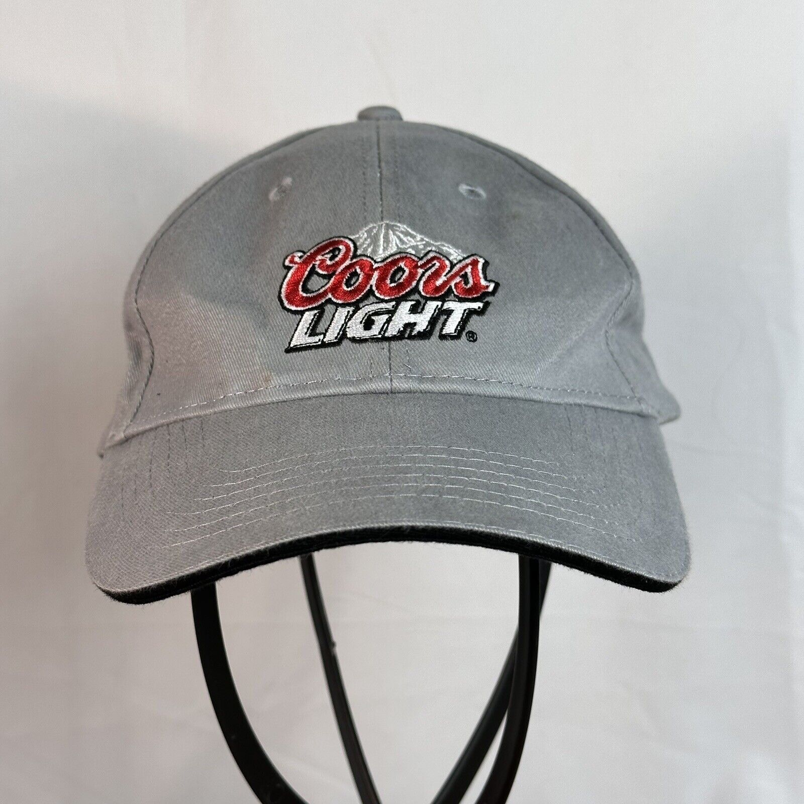 Other Coors Light Hat Cap Strapback Gray Red Embroidered Adjustabl Size ONE SIZE - 8 Thumbnail