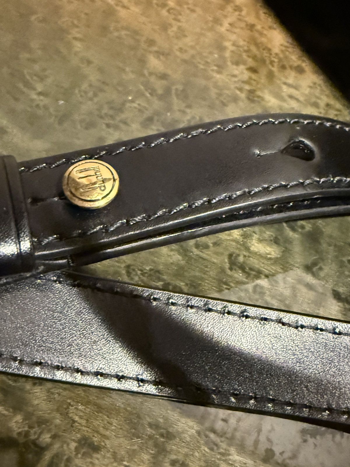 Alfred Dunhill Dunhill Black Leather Gold Lock Crossbody Bag Size ONE SIZE - 10 Thumbnail