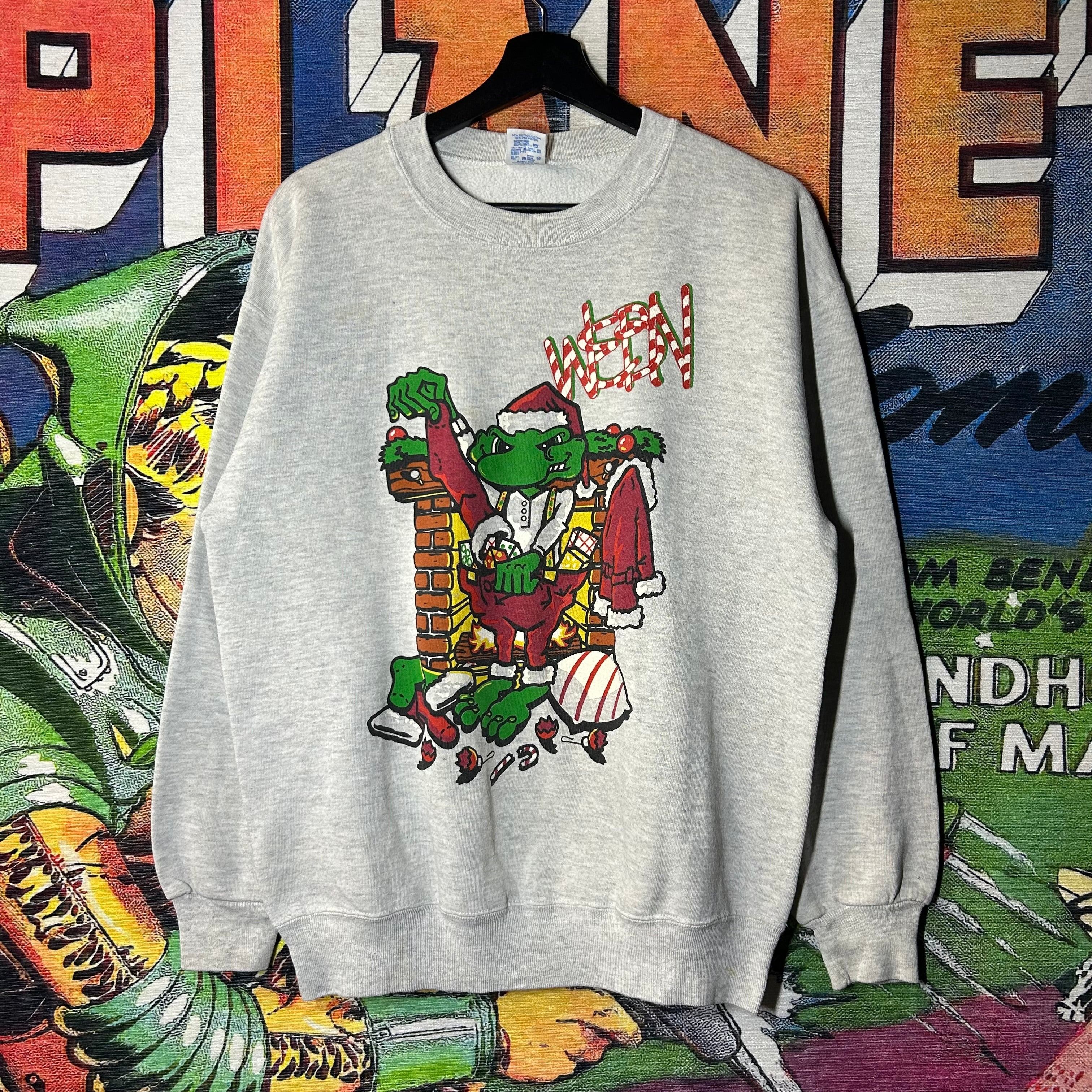 Vintage Vintage 90s Evil Frog Christmas Sweatshirt Size Large Size US L / EU 52-54 / 3 - 1 Thumbnail