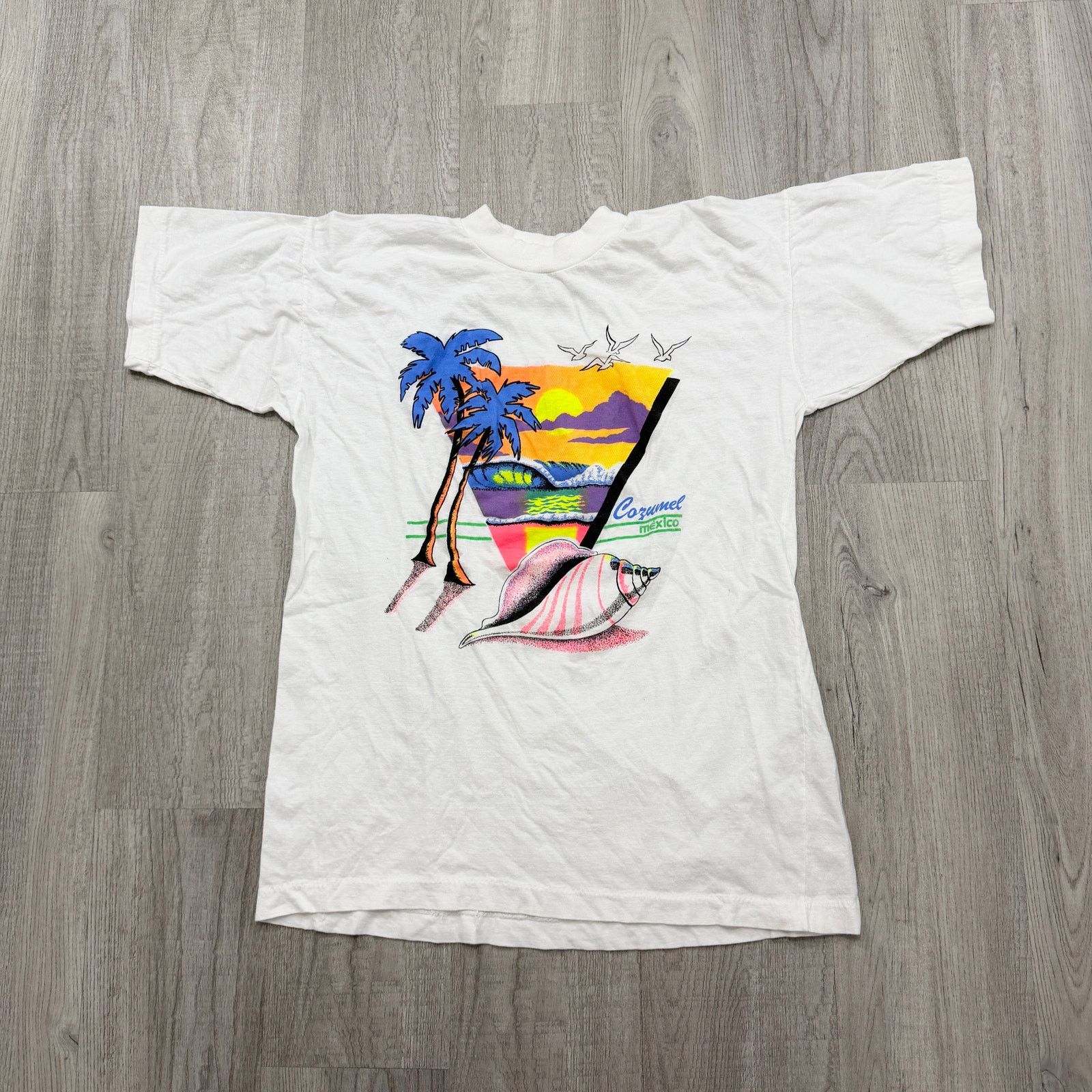 Vintage Vintage Cozumel Mexico Shirt Men's Large 90s Sunset Island Size US L / EU 52-54 / 3 - 1 Thumbnail