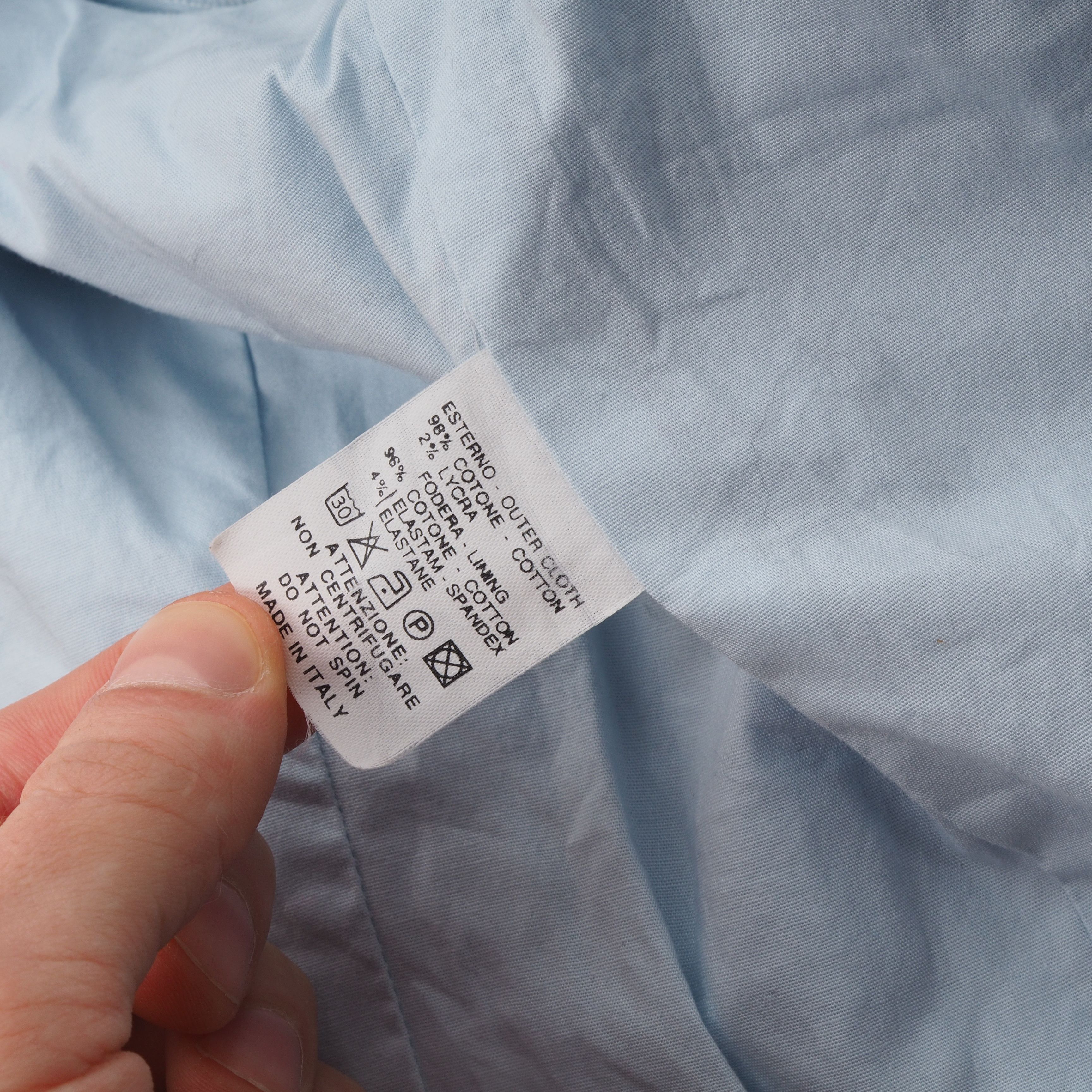 Designer × Other Alessandro Albanese Light Blue Cotton Zip Jacket Size M / US 6-8 / IT 42-44 - 7 Thumbnail