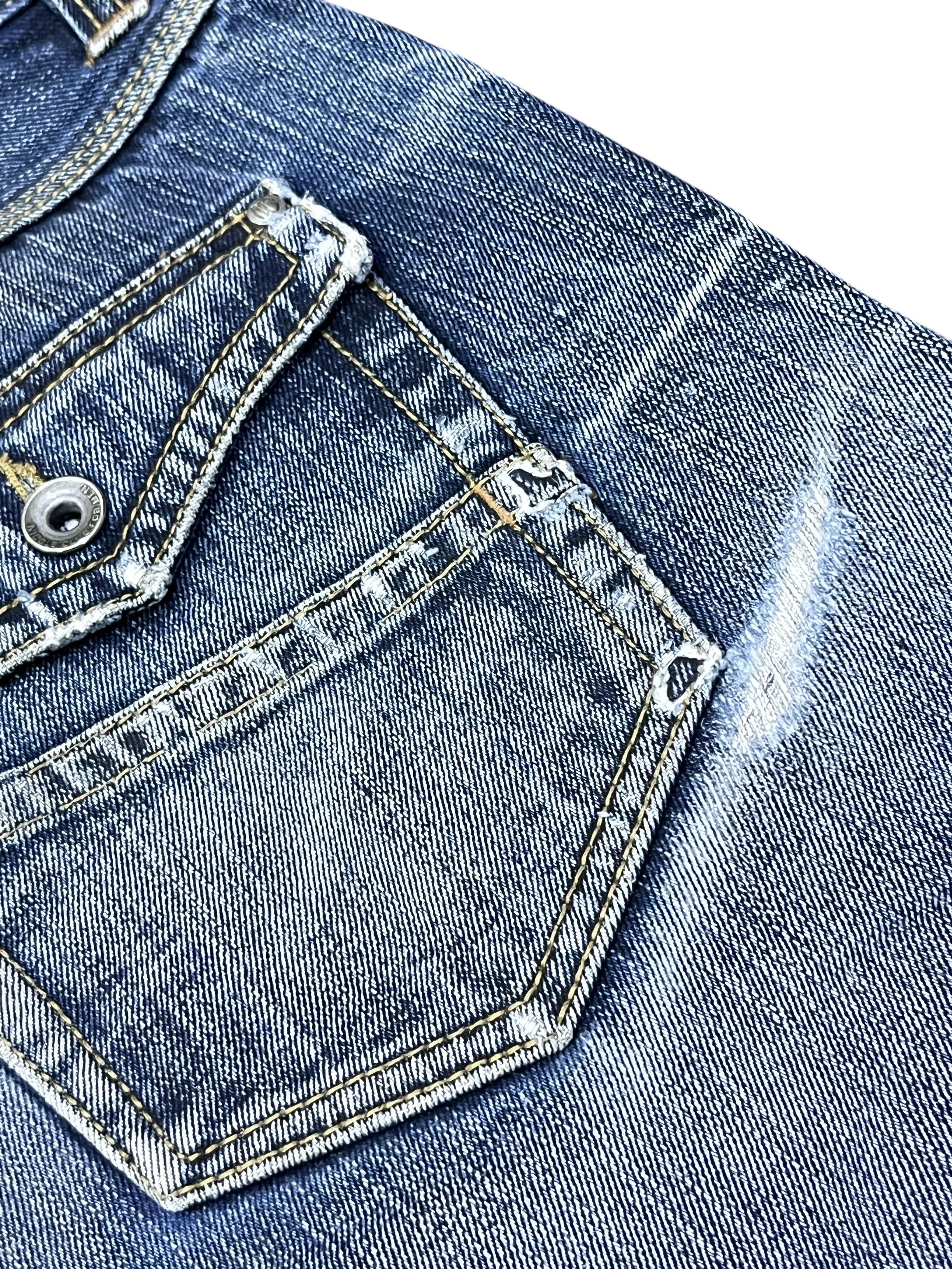 Nicole Club Nicole Club For Men Japan Flare Jeans - Distressed Acid Wash Size US 31 - 7 Thumbnail