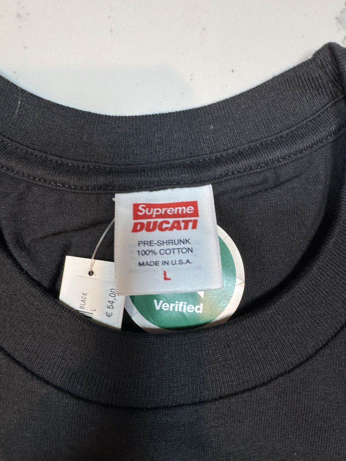 Supreme Supreme x Ducati Racing Graphic T Black Size Large Deadstock Size US L / EU 52-54 / 3 - 3 Thumbnail