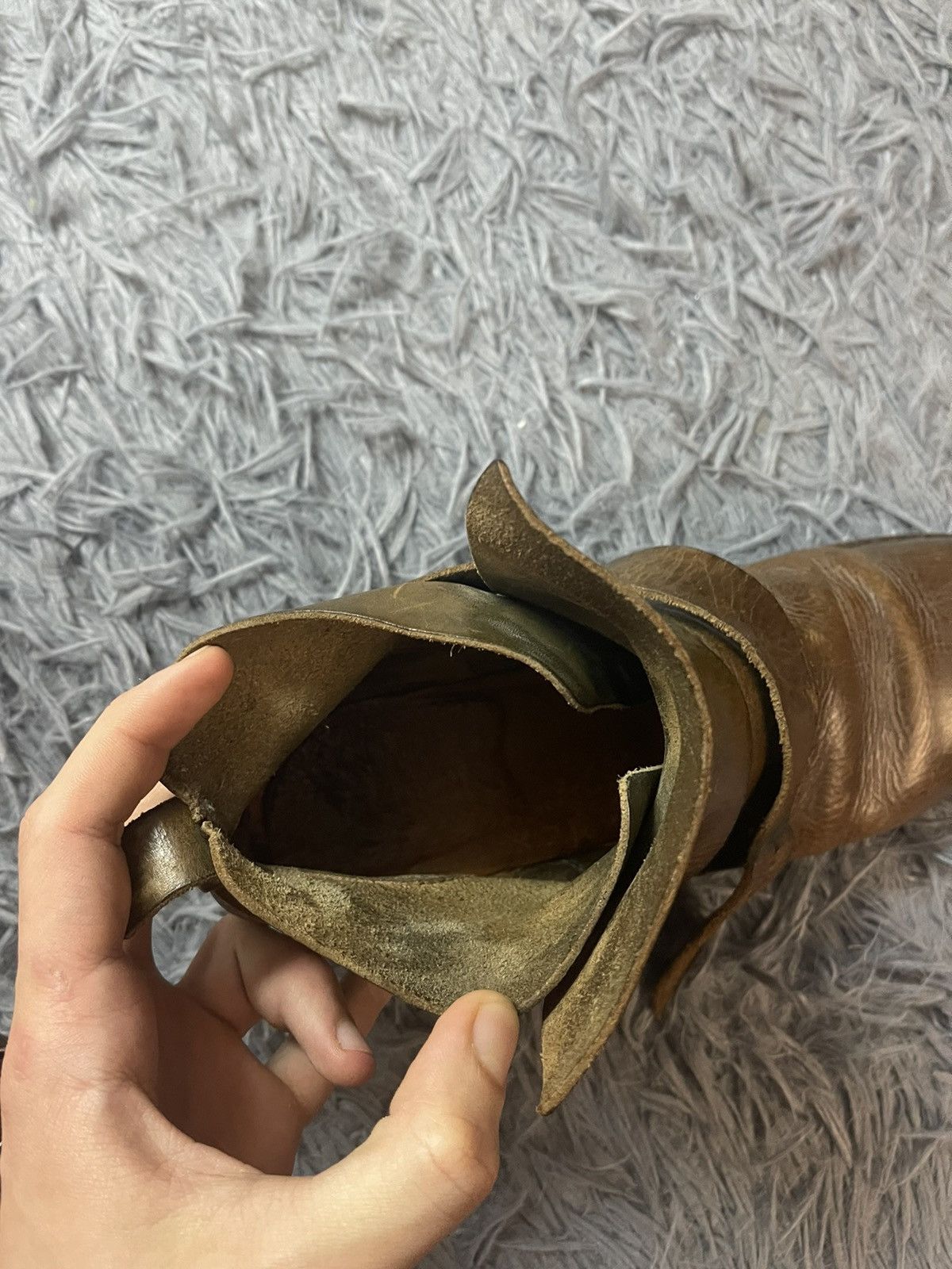 Moma avant garde real leather boots