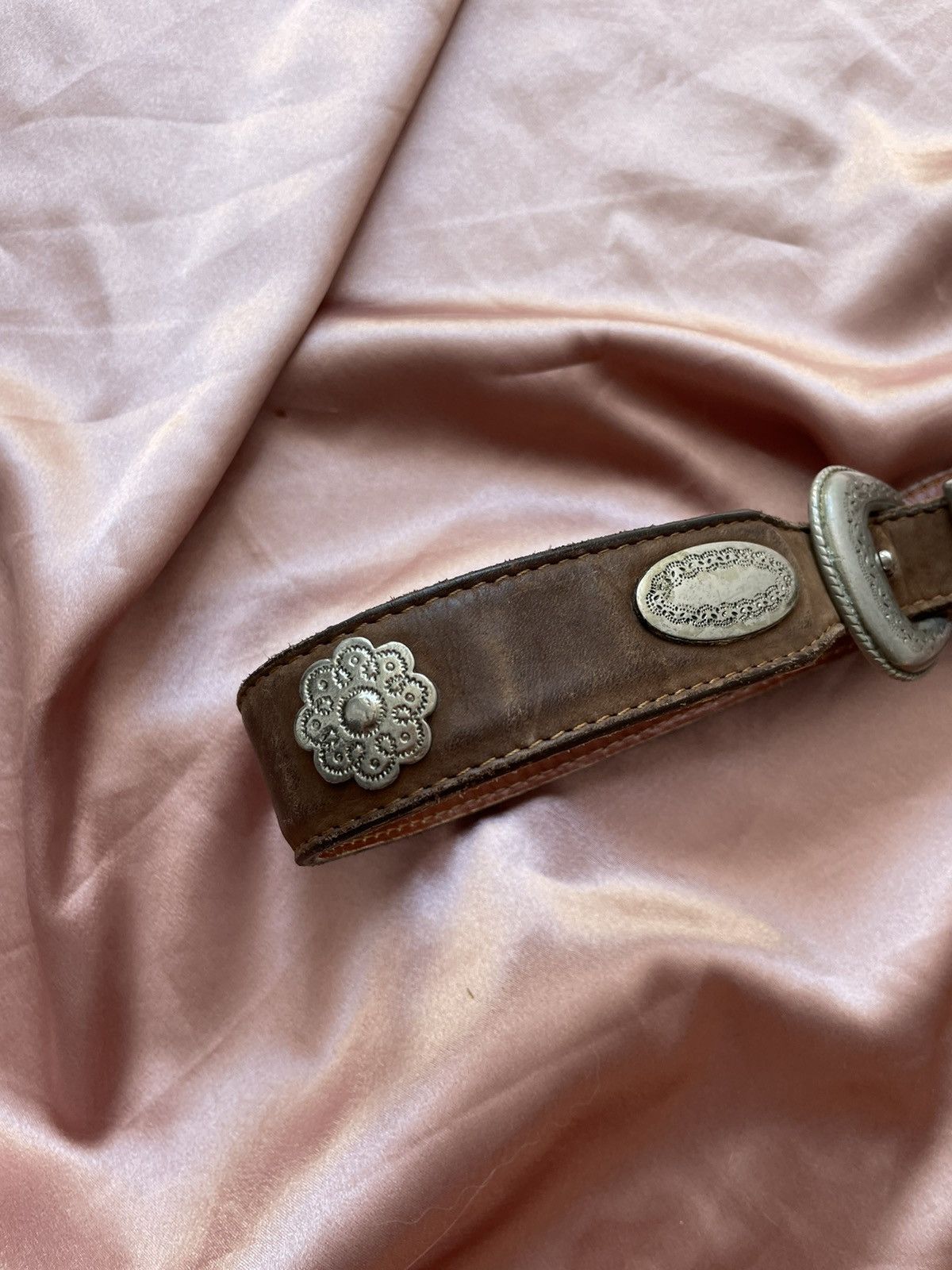 Vintage Vintage leather belt Size ONE SIZE - 5 Thumbnail