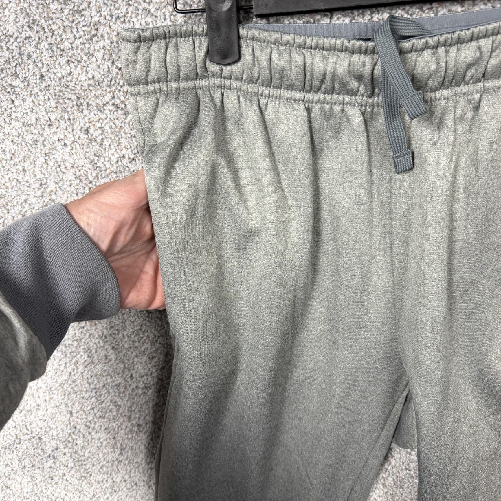 Nike Nike Therma-FIT Pants Mens Small Gray Fleece Joggers Athletic Gym Athleisure Size US 29 - 6 Thumbnail