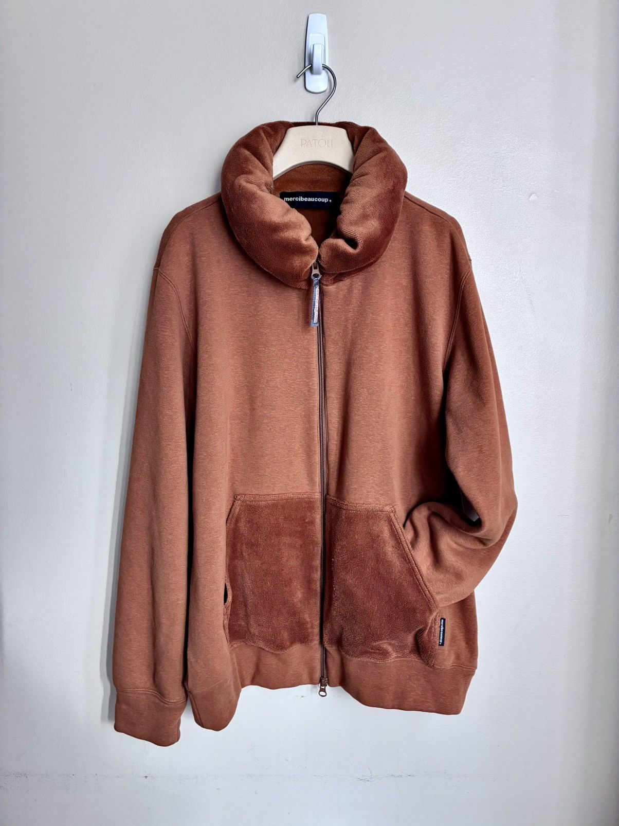 mercibeaucoup MERCIBEAUCOUP Puffy Pillow Collar Couble Zip Sweatshirt Size US L / EU 52-54 / 3 - 17 Thumbnail