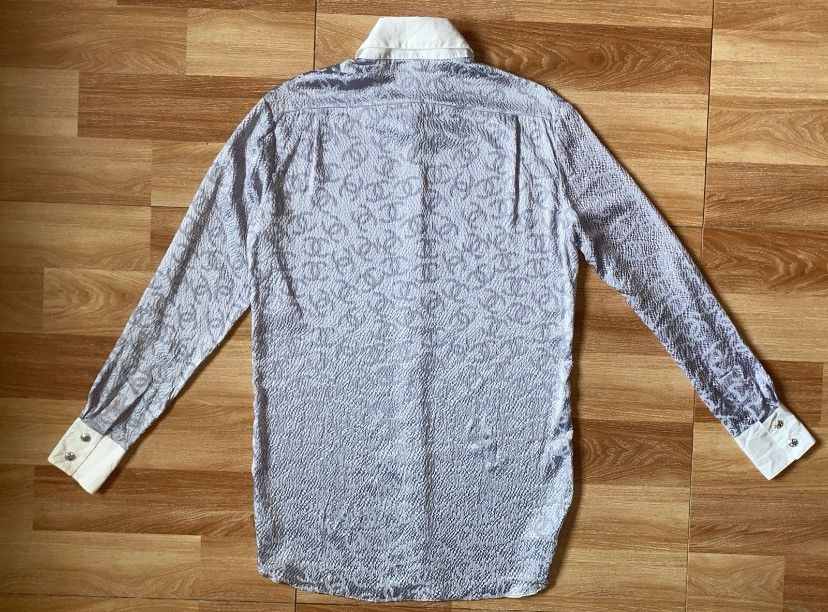 Chanel CHANEL MONOGRAM LOGO SILK BUTTON UP SHIRT SIZE 36 Size XS / US 0-2 / IT 36-38 - 5 Thumbnail