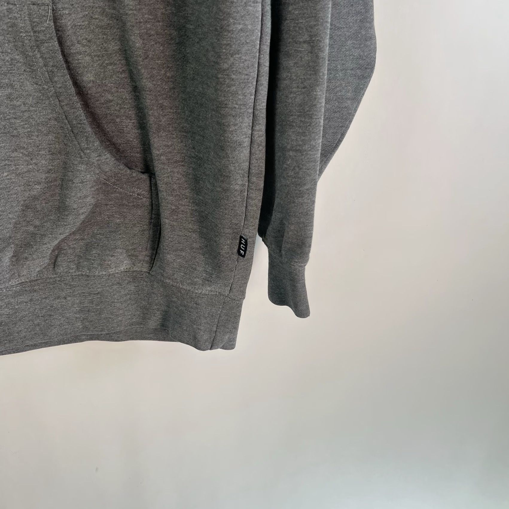 Huf HUF Pullover Hoodie Adult M Gray Tie Dye Graphic Print Crew Neck Hooded Pockets Logo Mens Size US M / EU 48-50 / 2 - 4 Thumbnail